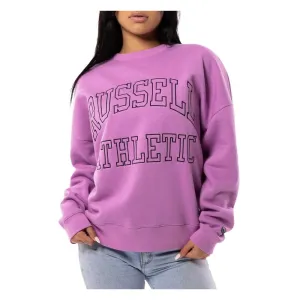 Russell Athletic Womens Reformer Lined Crew Neon Grape