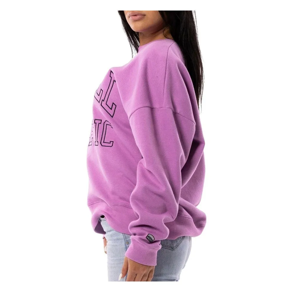 Russell Athletic Womens Reformer Lined Crew Neon Grape