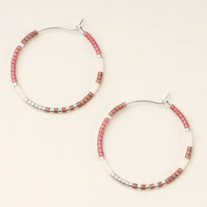Scout Curated Wears Chromacolor Miyuki Small Hoop - Blush Multi