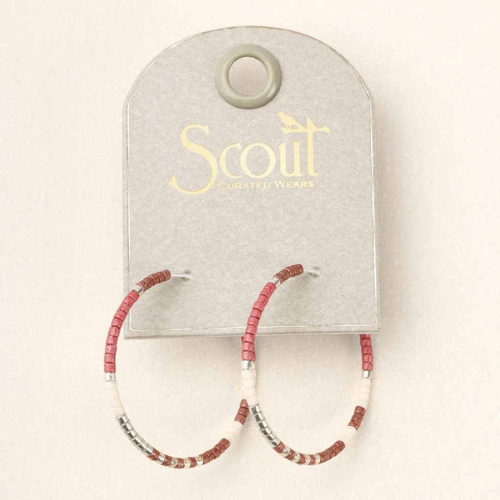 Scout Curated Wears Chromacolor Miyuki Small Hoop - Blush Multi