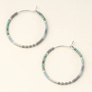 Scout Curated Wears Chromacolor Miyuki Small Hoop - Turquoise Multi