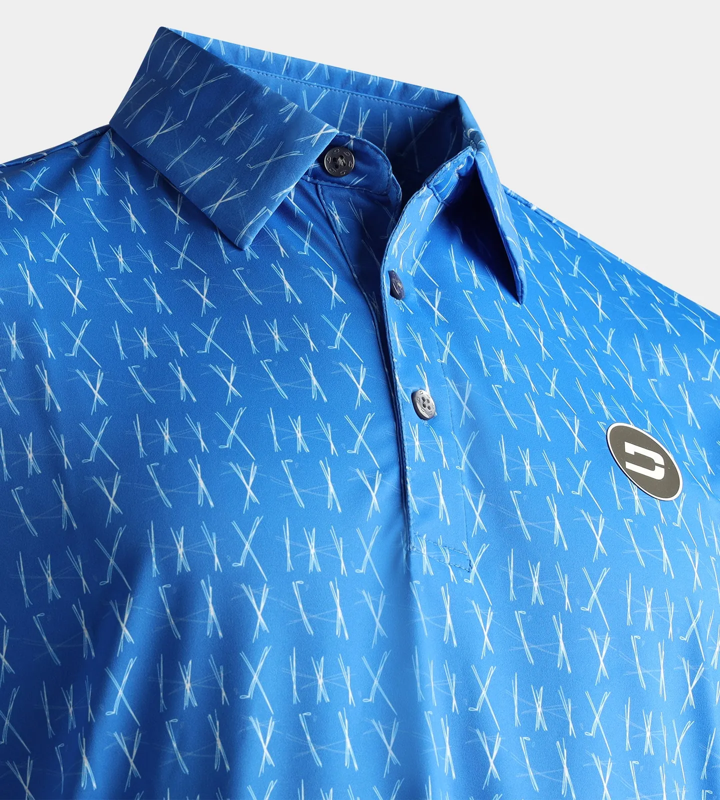SCRIBBLE CLUB POLO - BLUE