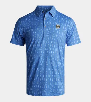 SCRIBBLE CLUB POLO - BLUE