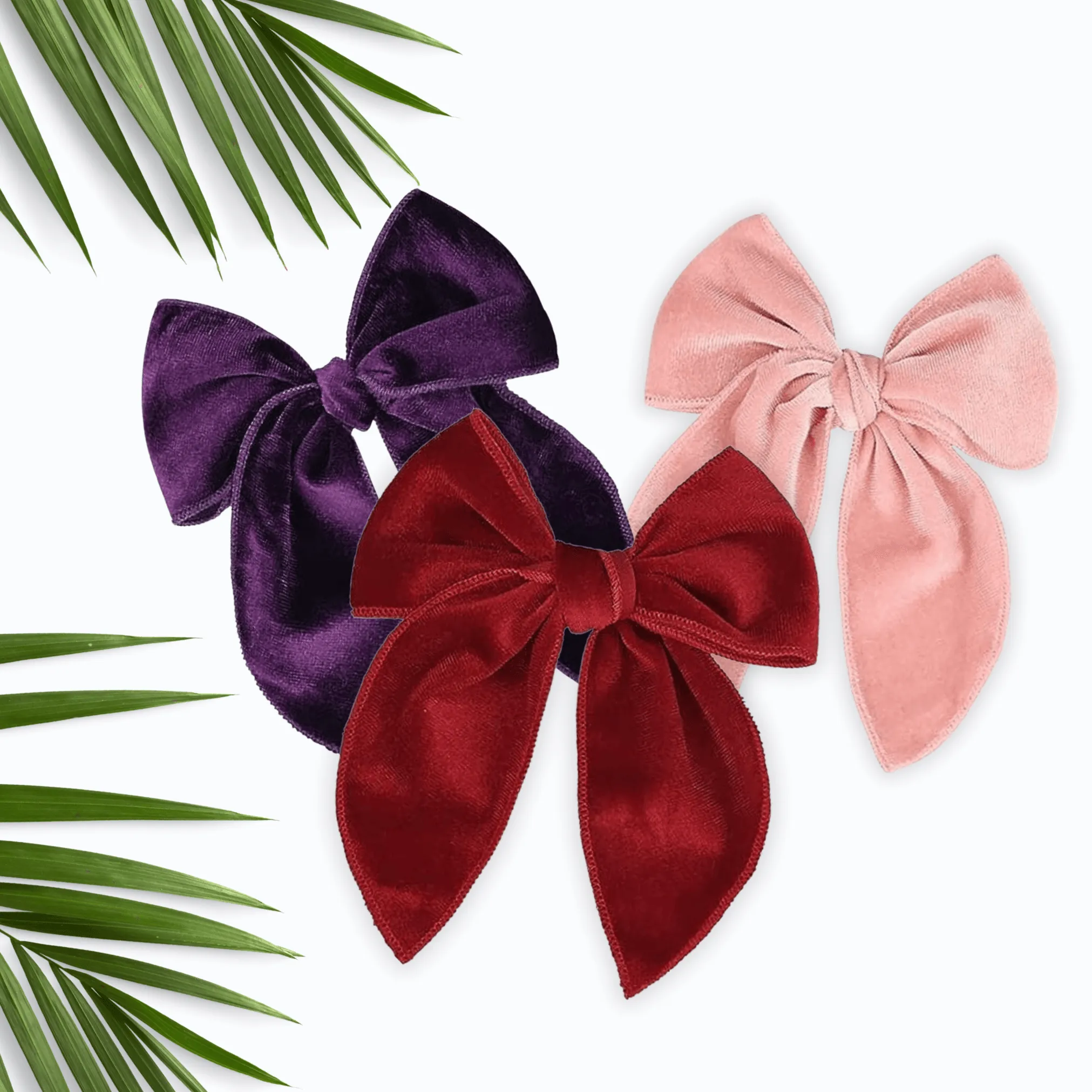 Serged Fable | Velvet Hair Bows