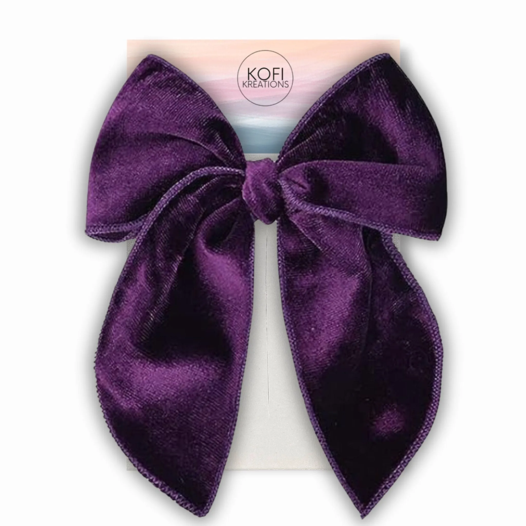 Serged Fable | Velvet Hair Bows