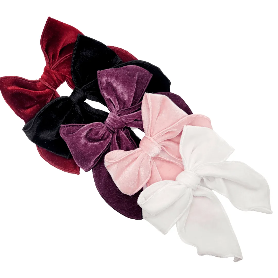 Serged Fable | Velvet Hair Bows