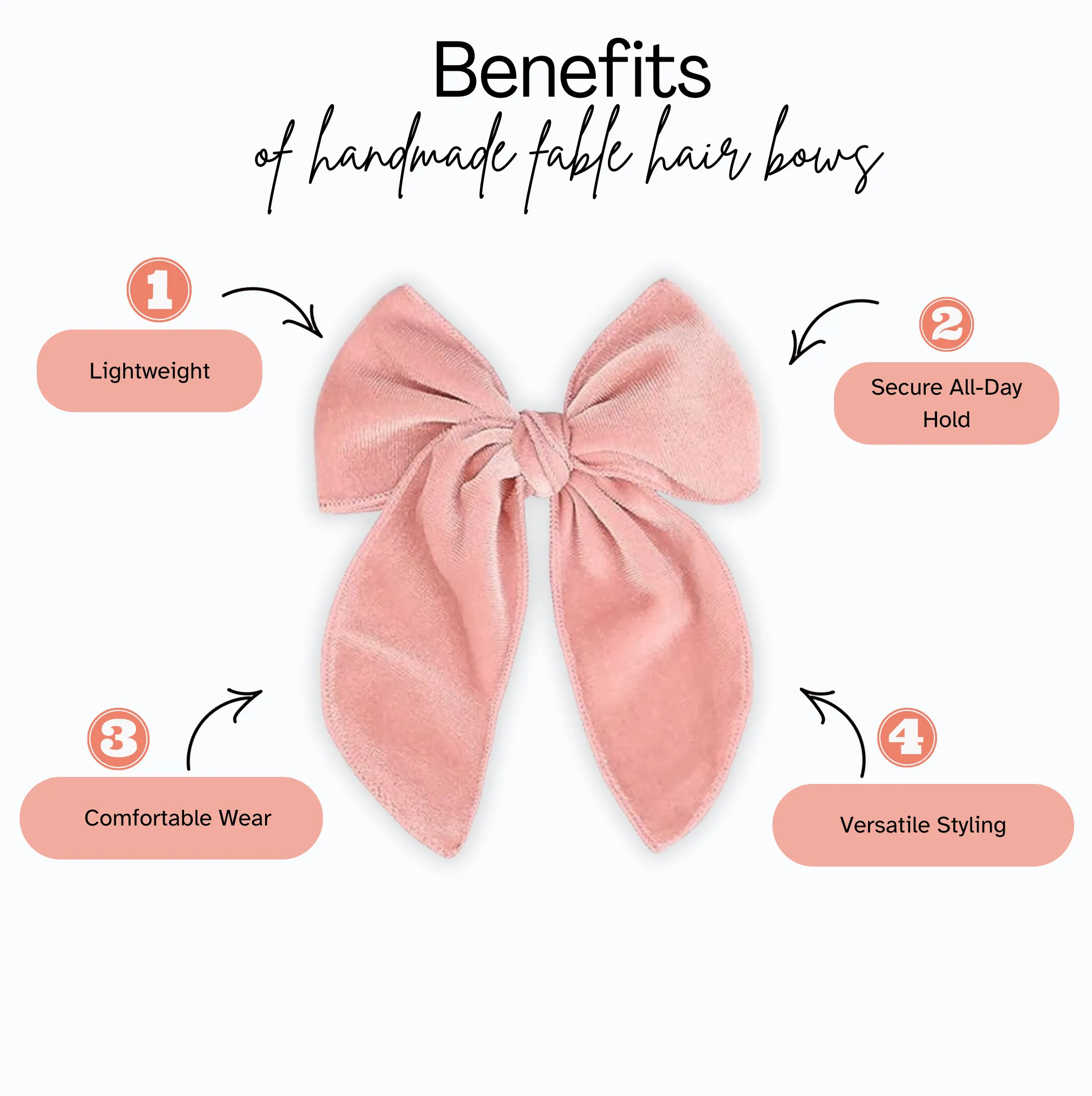 Serged Fable | Velvet Hair Bows