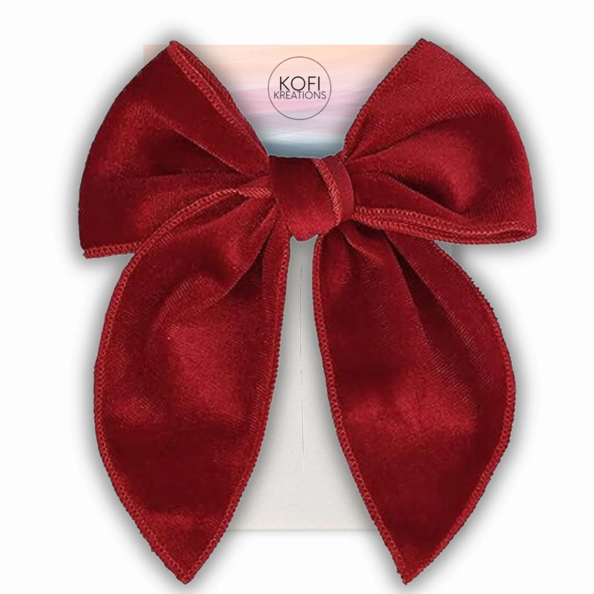 Serged Fable | Velvet Hair Bows