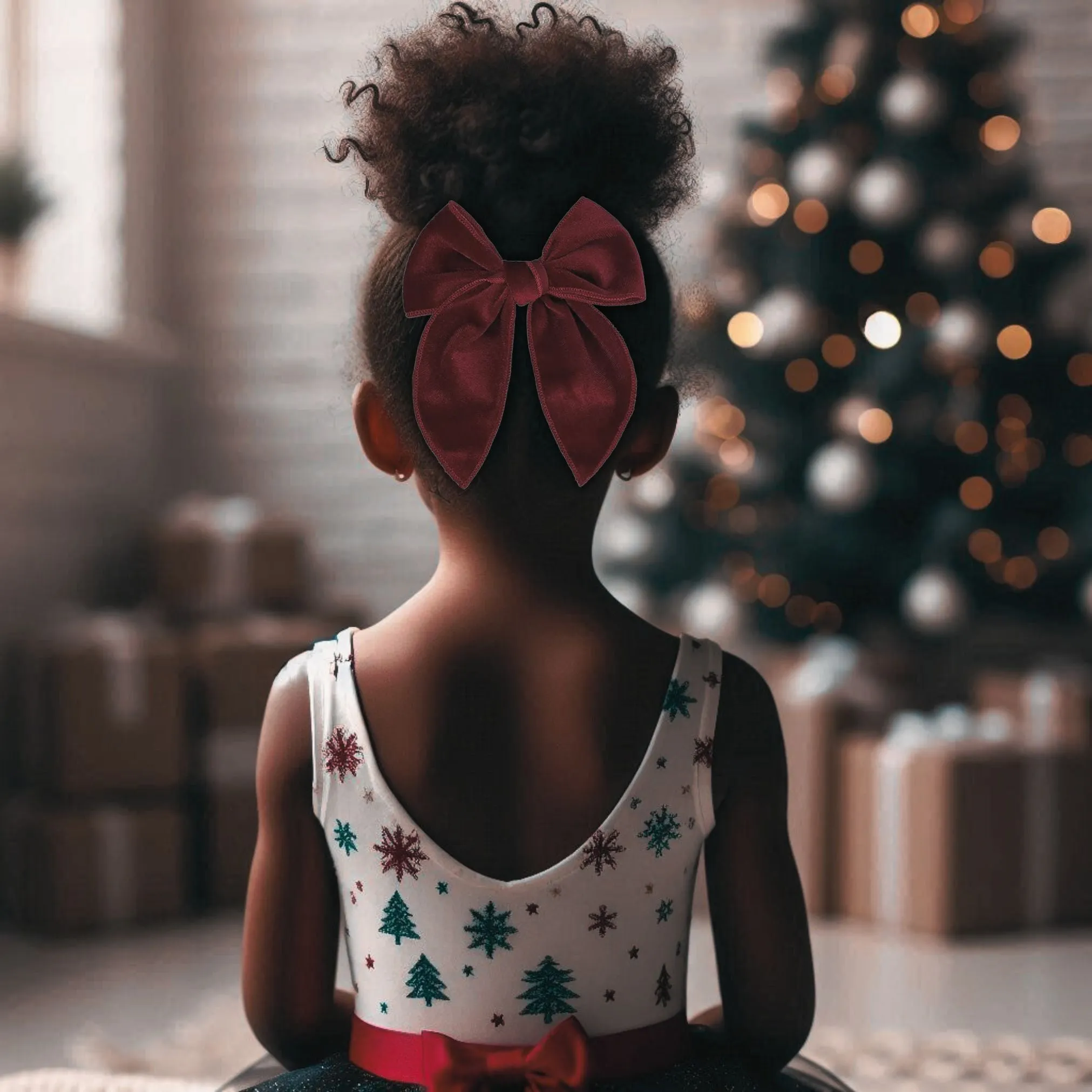 Serged Fable | Velvet Hair Bows