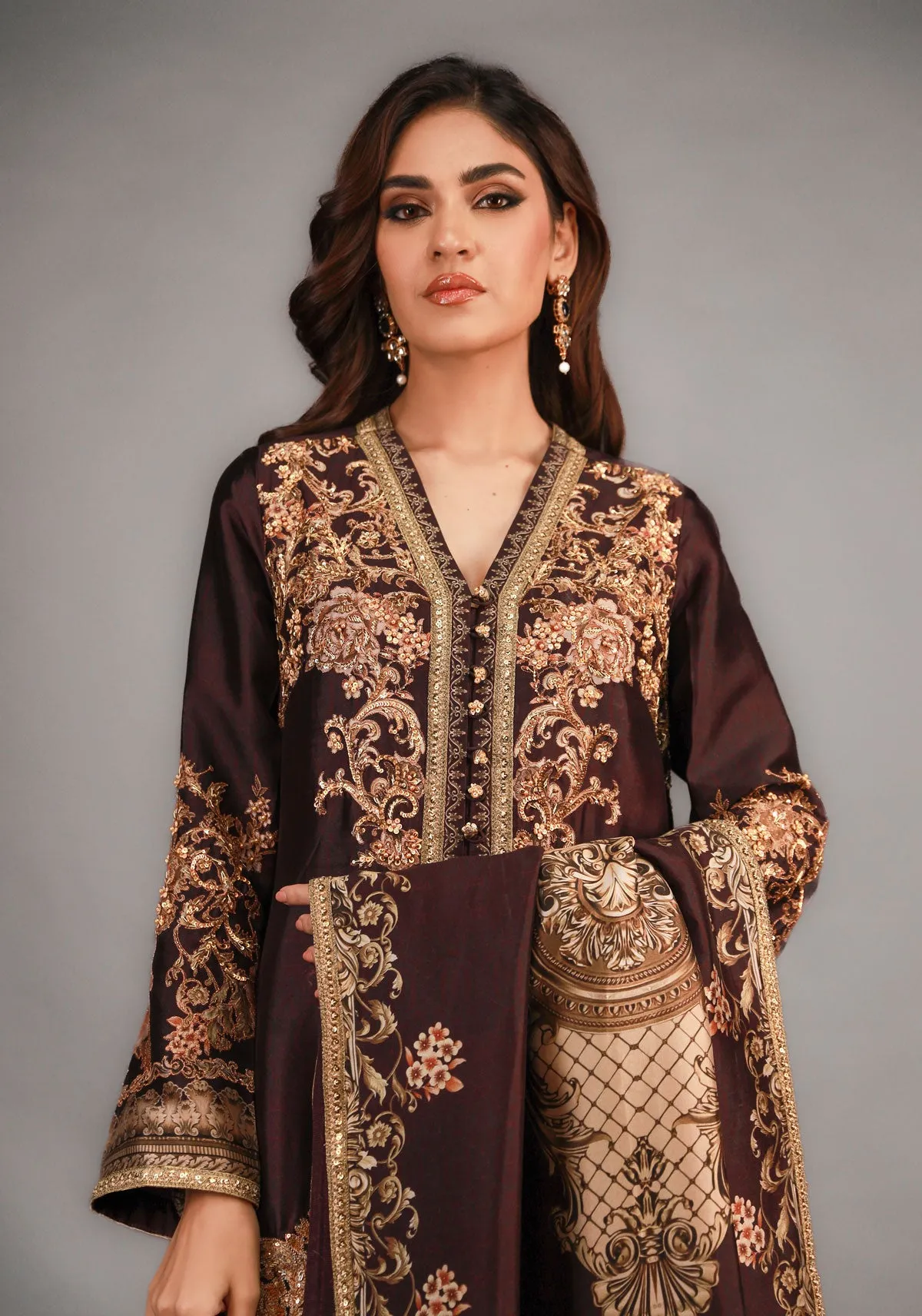Shamaeel's Signature Two-Piece Suit Featuring Front-Open Classic Shirt