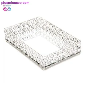 Shimmer Rectangular Jeweled Tray ll Plusminusco.com