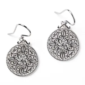 Southern Gates Sterling Silver Art Deco Belle Earrings (93476)