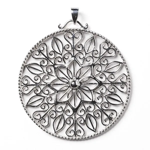 Southern Gates Sterling Silver Art Deco Belle Pendant (93475)