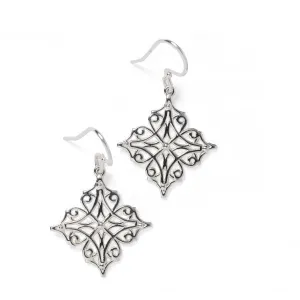 Southern Gates Sterling Silver Art Deco Grace Earrings (98239)