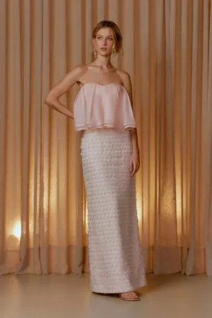 STRAPLESS GOWN LONG DRESS