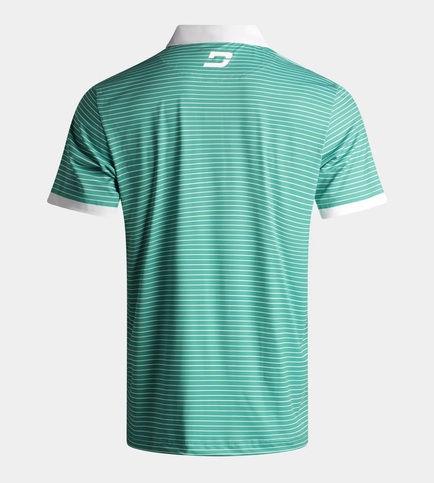 STRIPE PIQUE POLO - GREEN