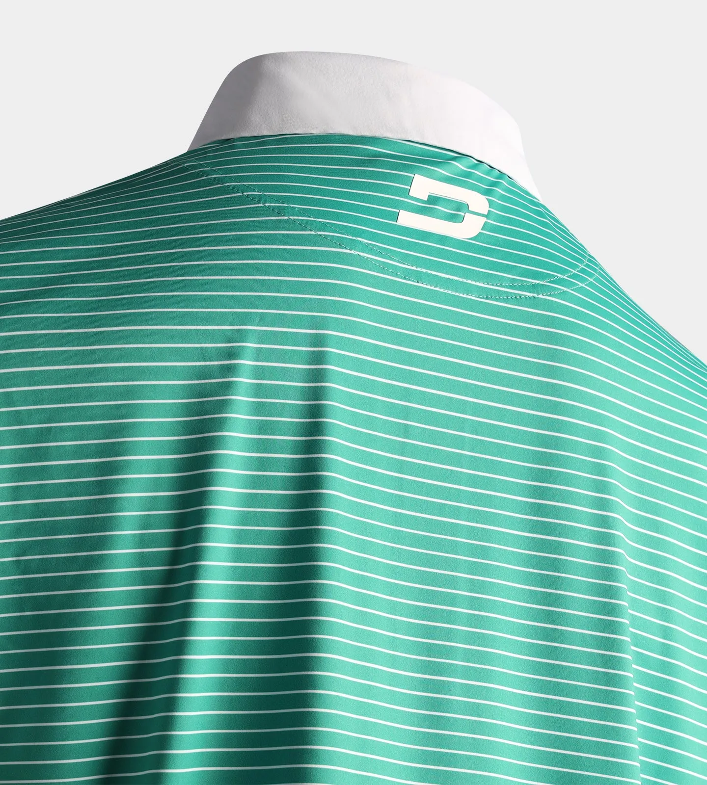 STRIPE PIQUE POLO - GREEN