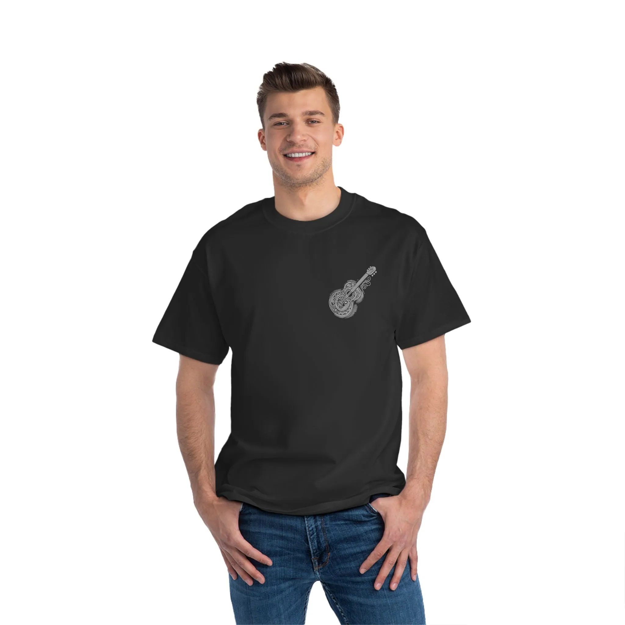 Stylized
  Guitar: Monochromatic Deco