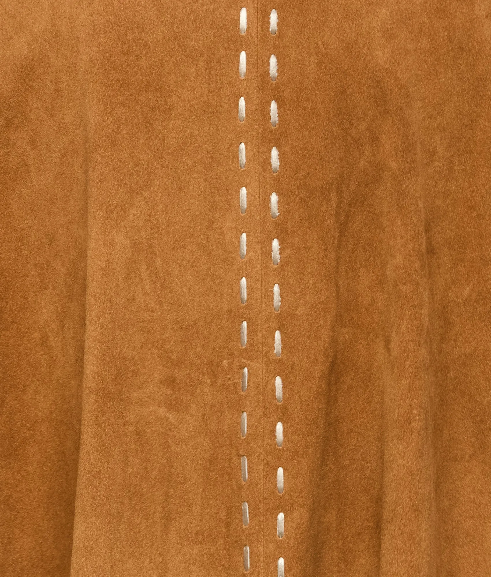 Sueded Fringe Cape :: Carmel