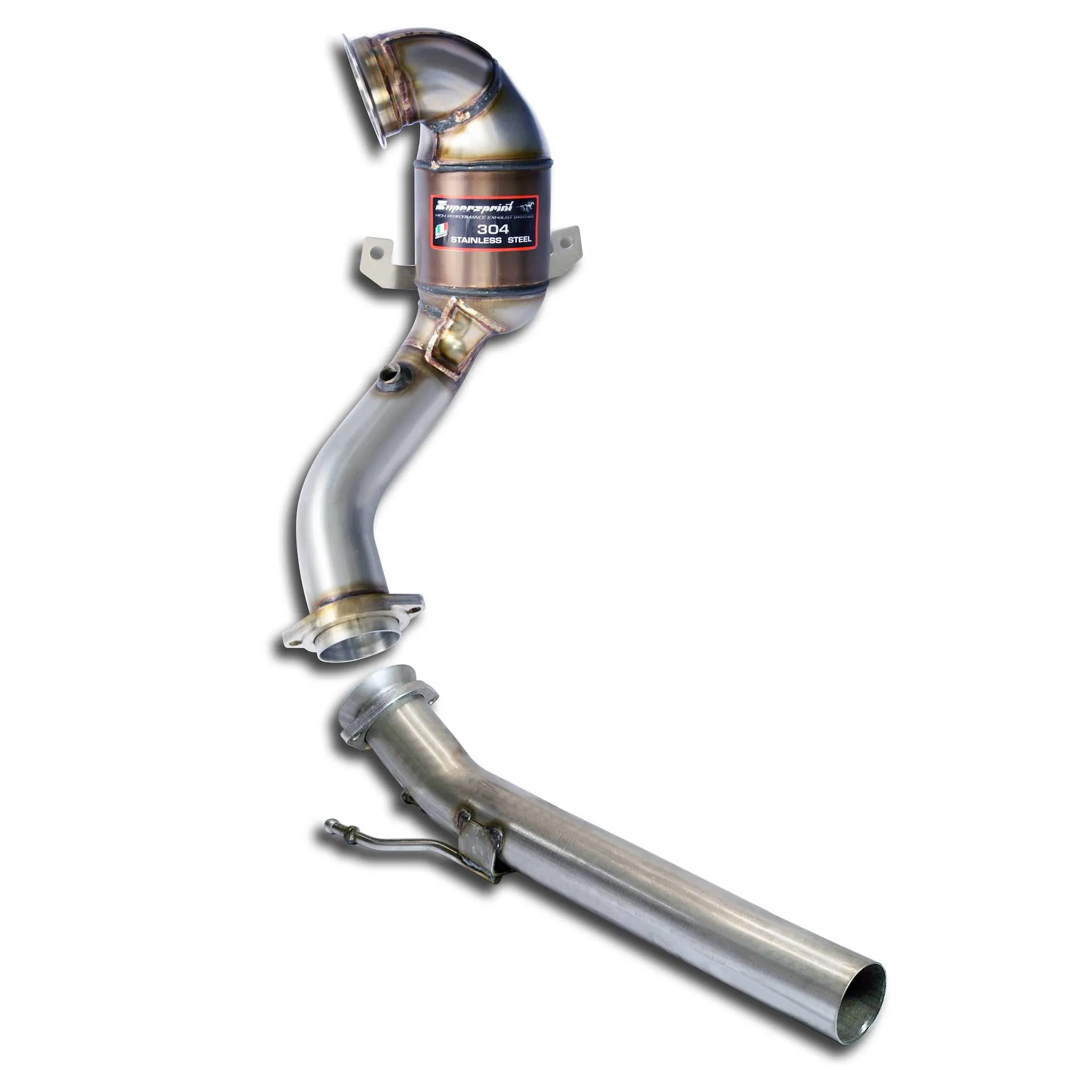 Supersprint VW POLO 2G GTI 2018 -> Turbo Downpipe Kit   Metallic Catalytic Converter Wrc 100 Cpsi