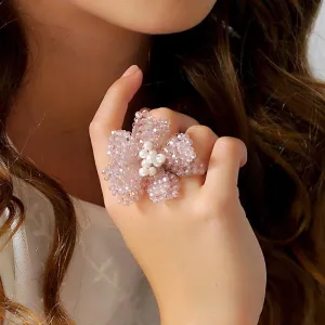The Kayla Crystal Flower Luxury Ring