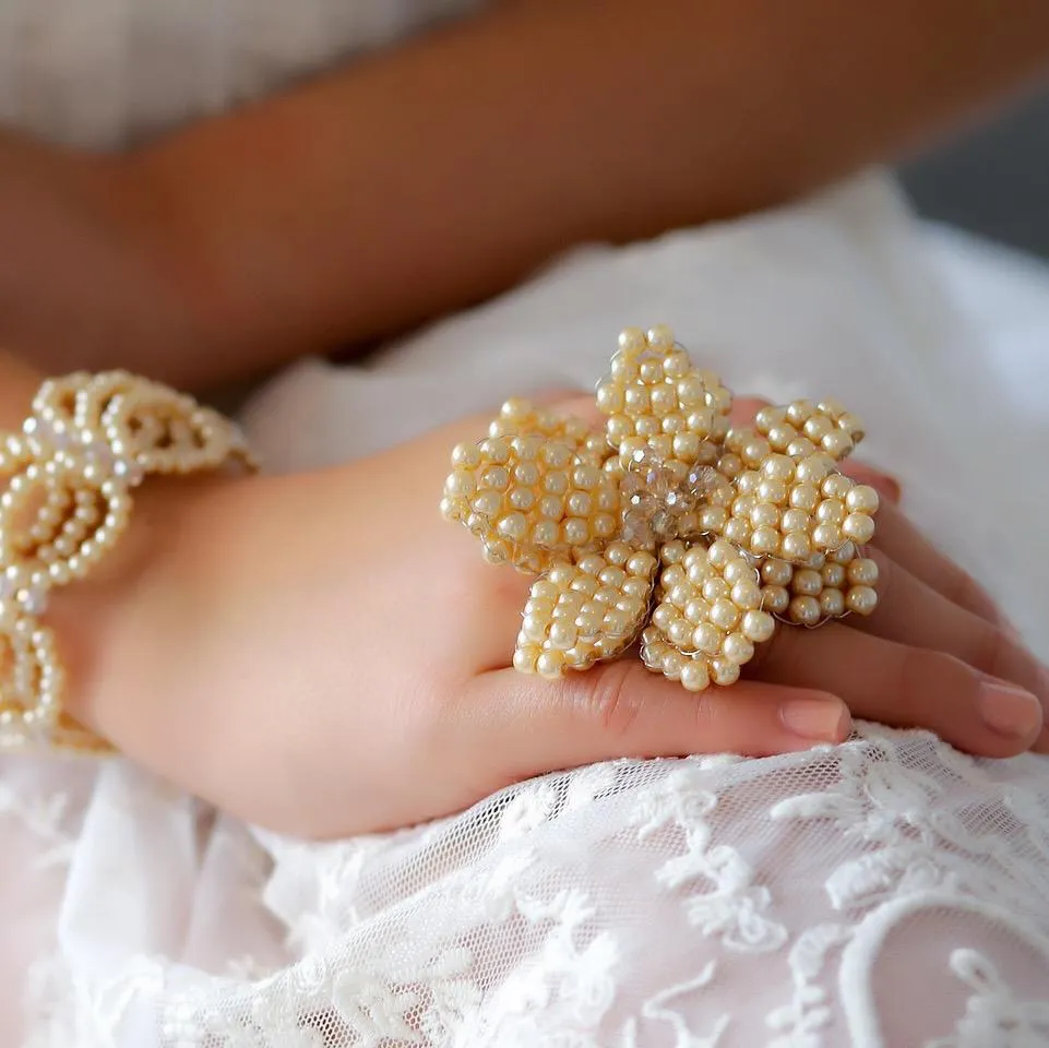 The Princess of Pearls Designer Ring