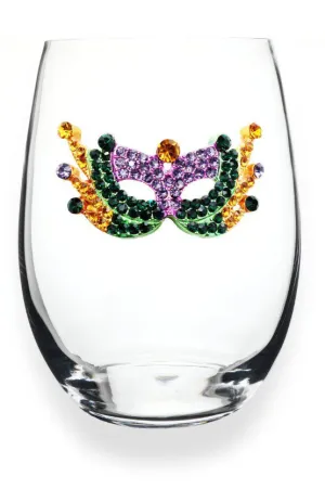 The Queens Jewels Mardi Gras Mask Stemless