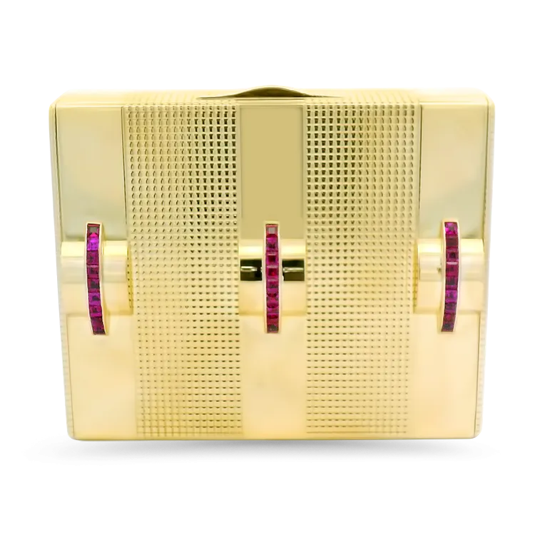 Tiffany & Co. Estate 14k Yellow Gold Art Deco Style Cigarette Case
