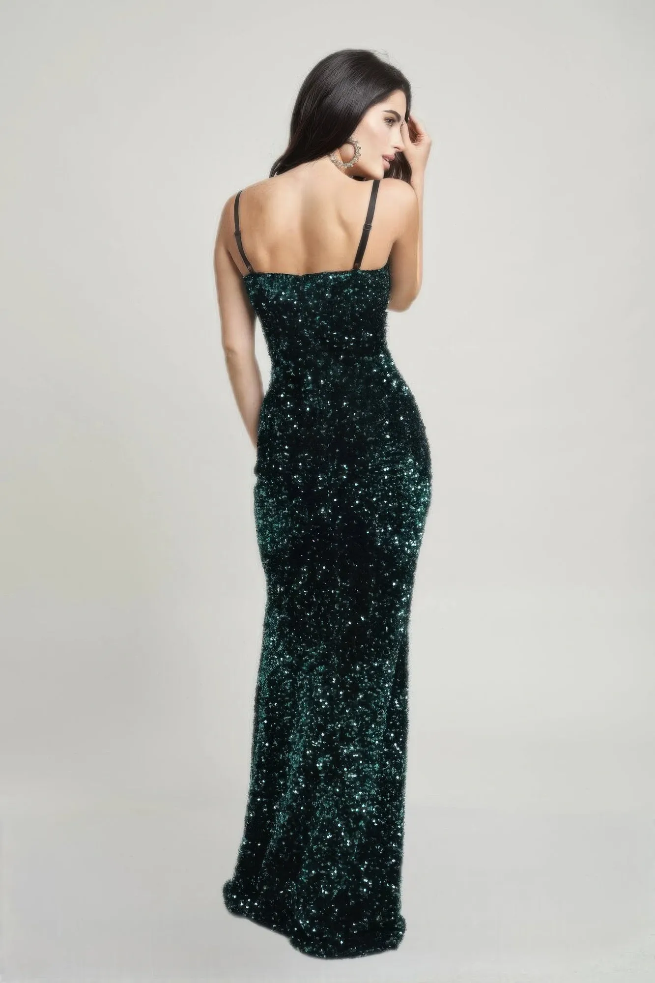 Velvet Corset Maxi Dress