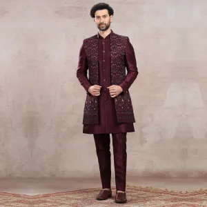 Velvet Elegance Indo-Western  with Designer Jacket