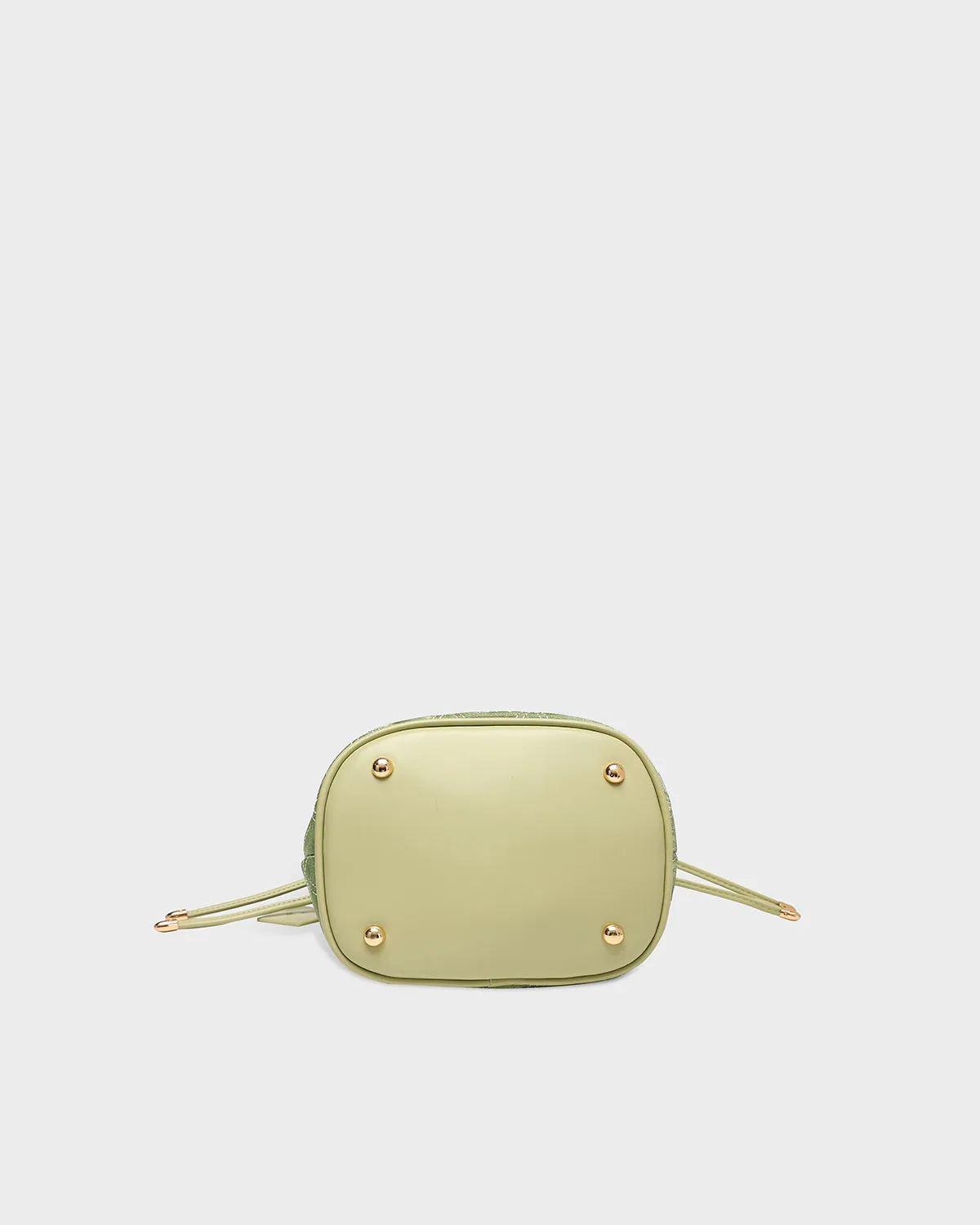 Velvet Evening Bag in Crystal Green