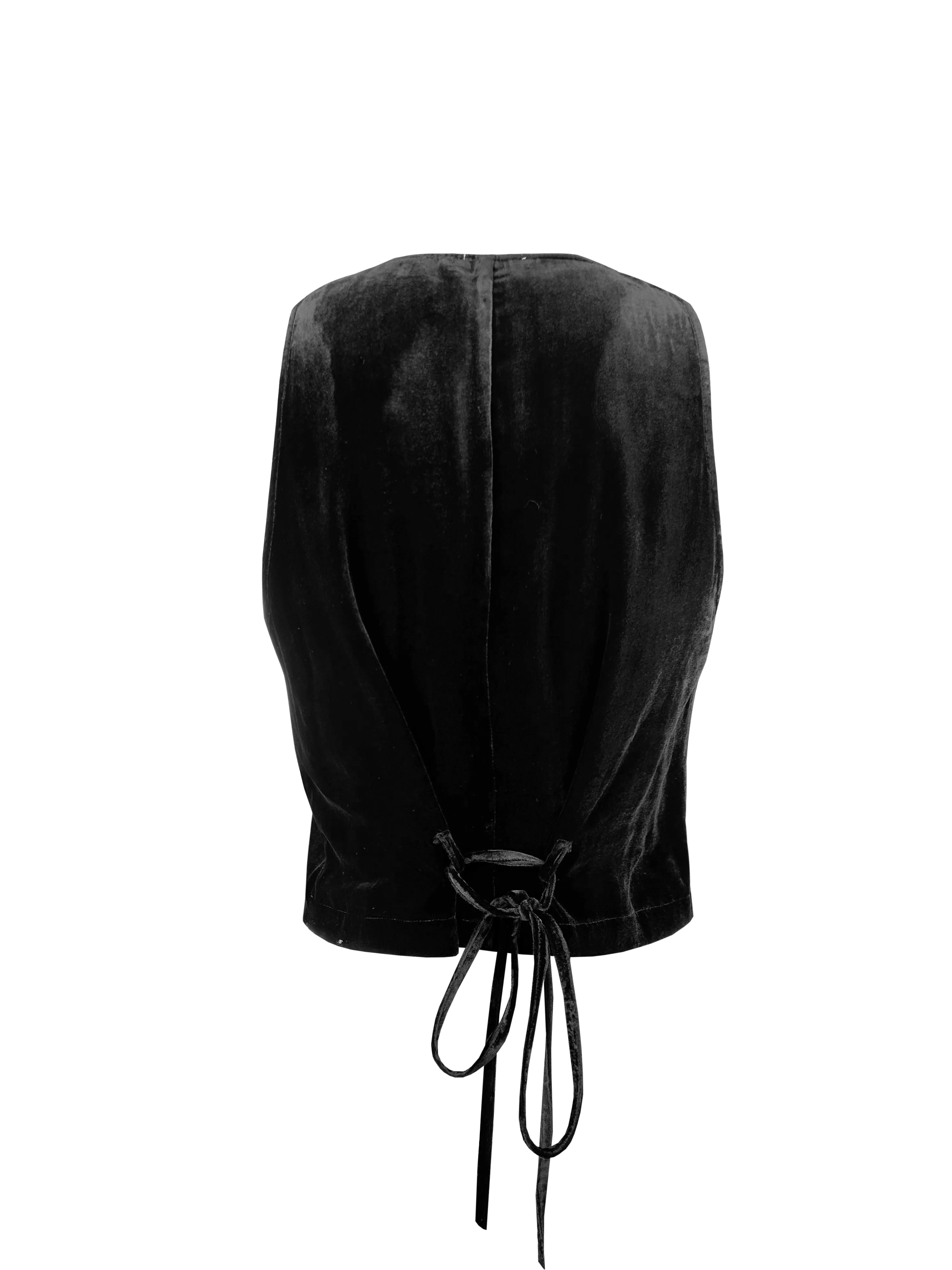 Velvet Vest - Black