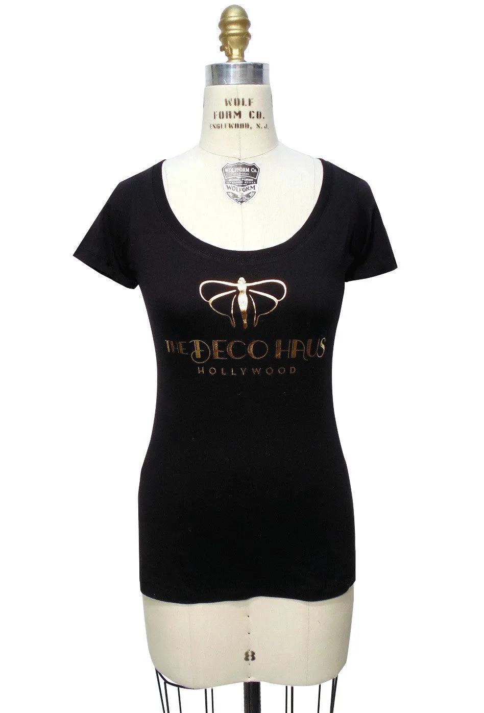 Vintage 1970's Luxe Foil Deco Haus Cotton Jersey T-shirt
