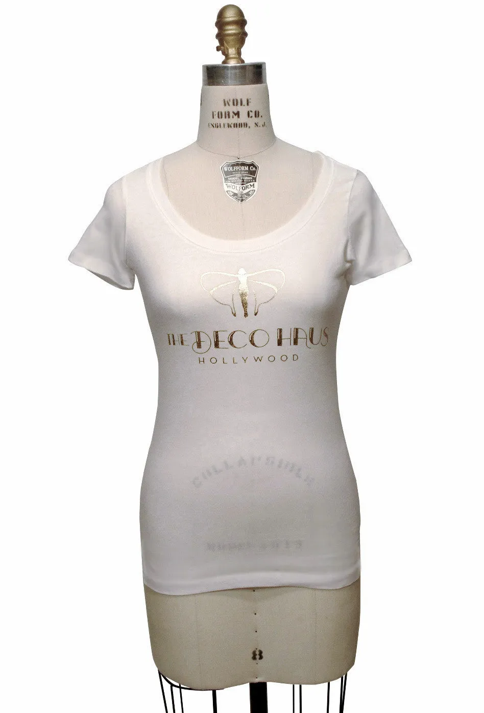 Vintage 1970's Luxe Foil Deco Haus Cotton Jersey T-shirt