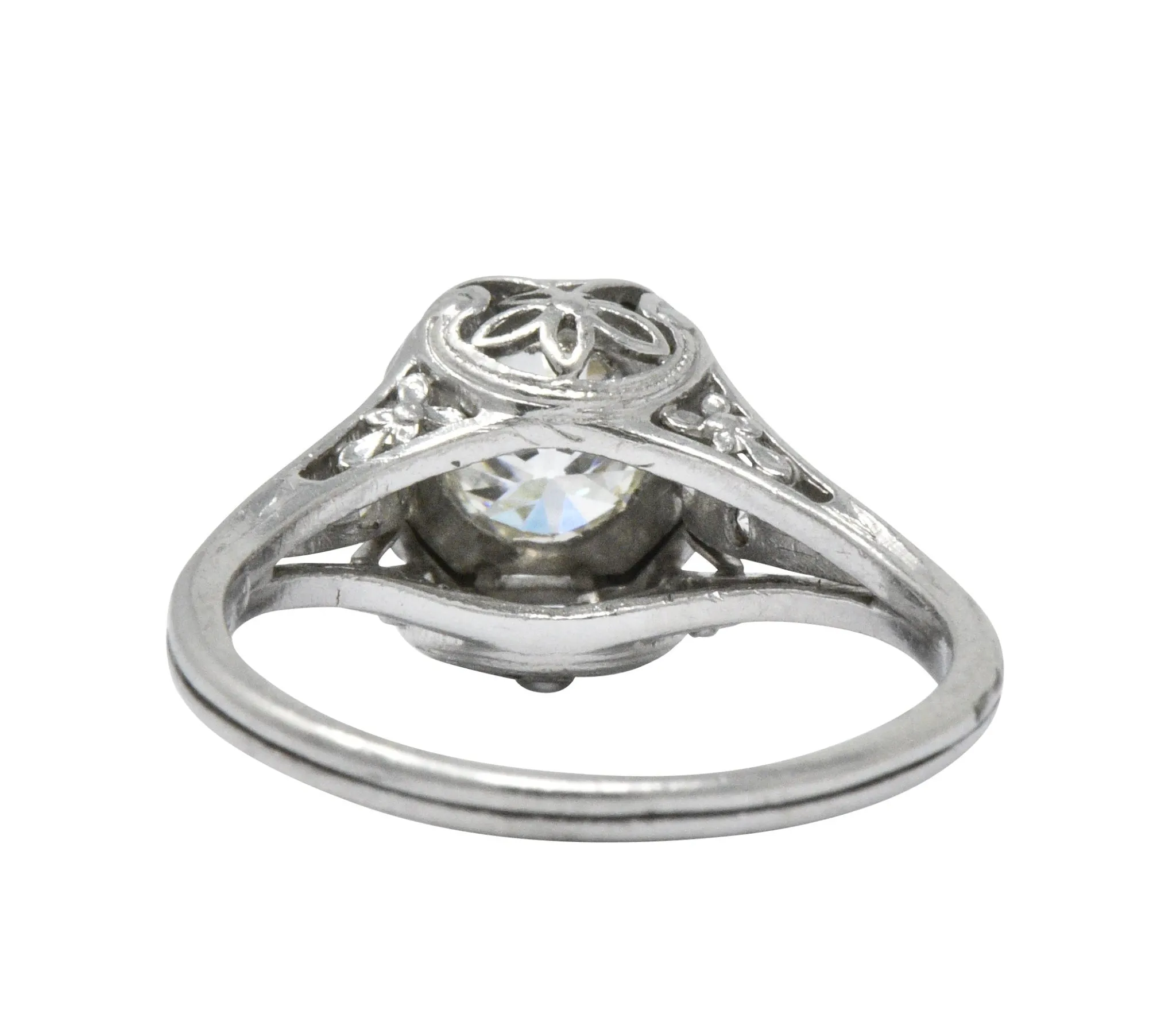 Vintage Art Deco 0.73 CTW Diamond Platinum Engagement Ring