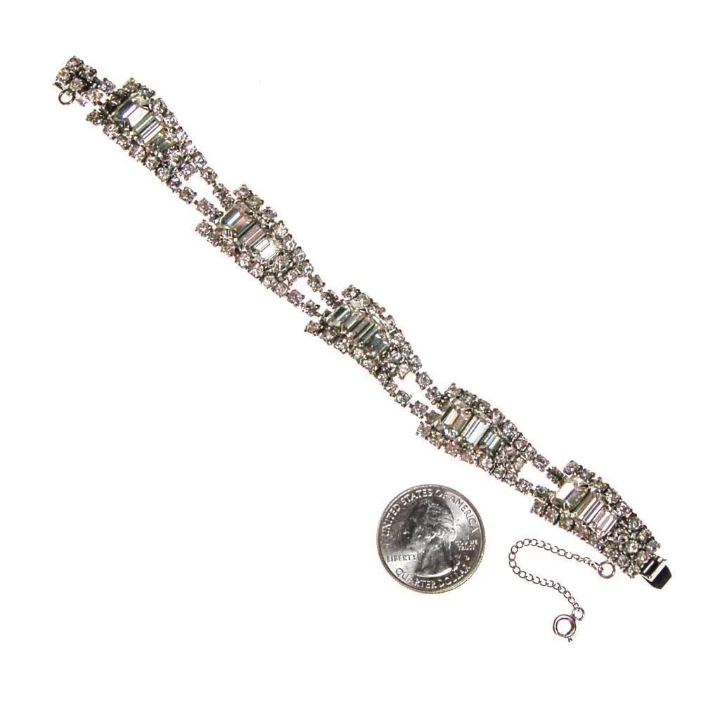 Vintage Art Deco Rhinestone Bracelet