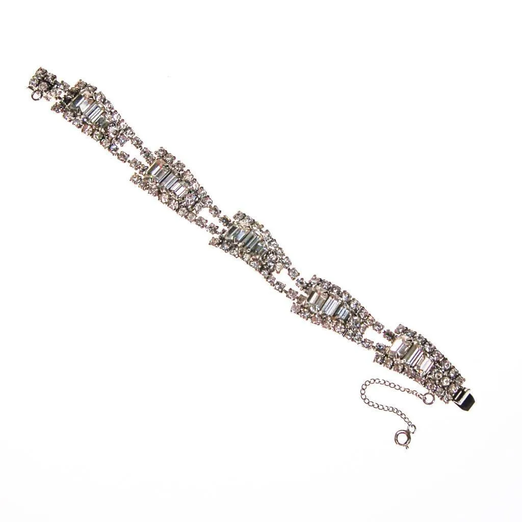 Vintage Art Deco Rhinestone Bracelet