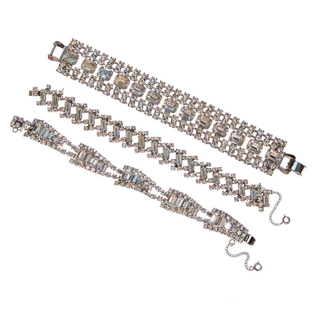 Vintage Art Deco Rhinestone Bracelet