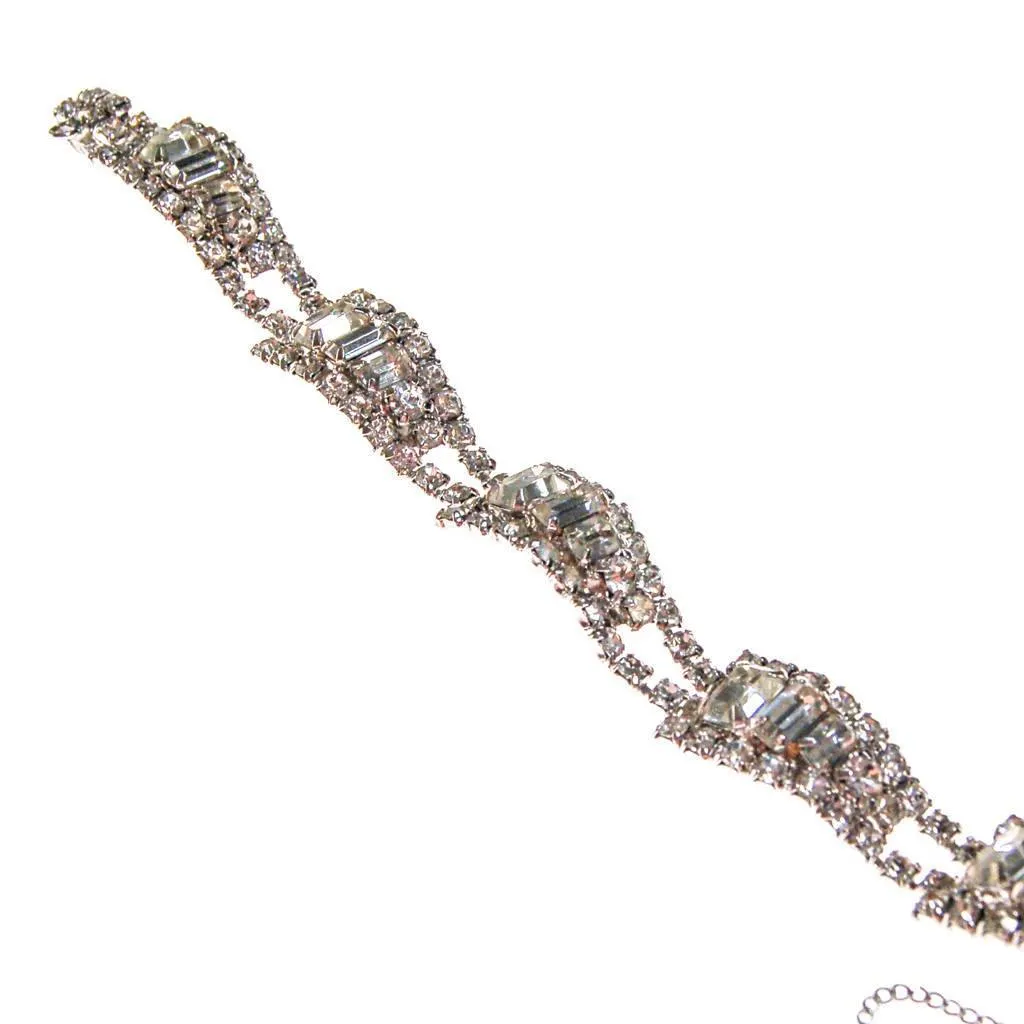 Vintage Art Deco Rhinestone Bracelet