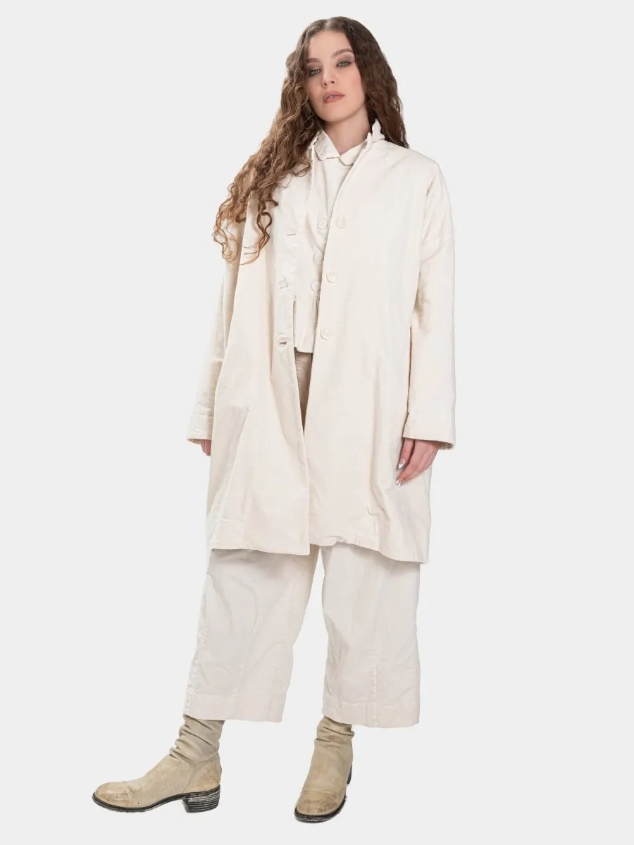 Vintage Look Shawl Collar Coat