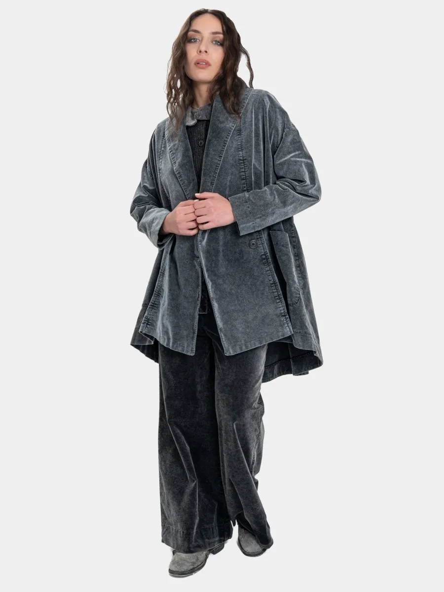 Vintage Look Shawl Collar Coat