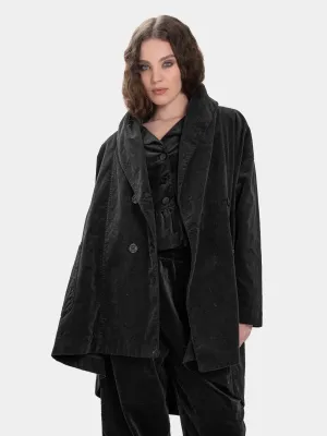 Vintage Look Shawl Collar Coat