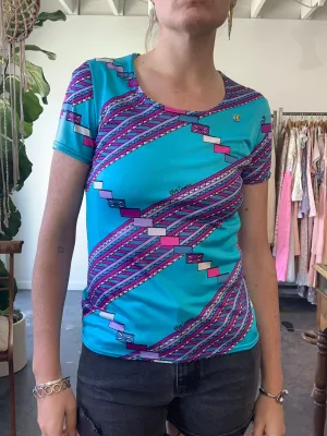 Vintage Oleg Cassini Patterned Tee