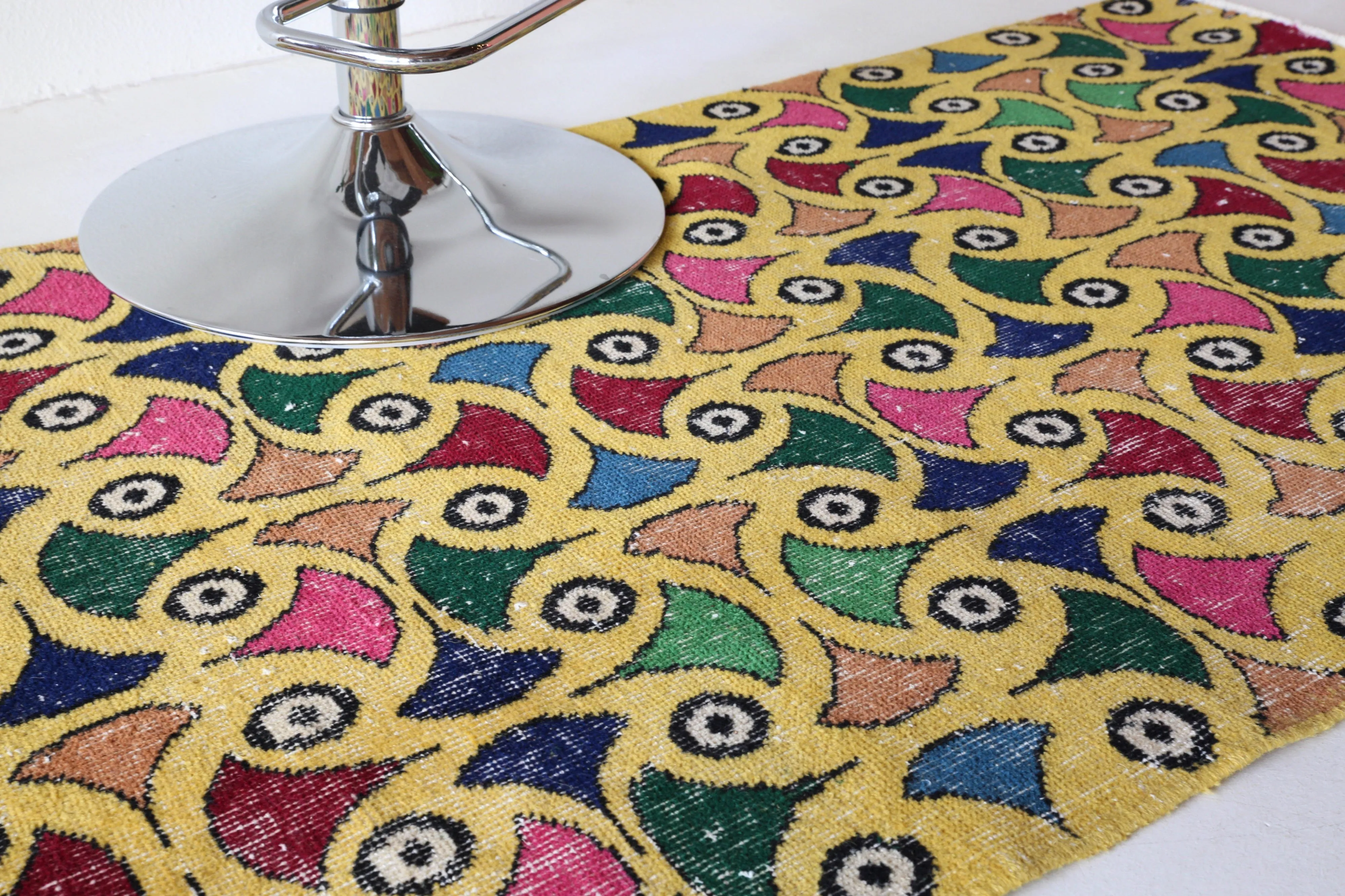 Vintage Turkish Art Deco Runner 2'11"x5'2"
