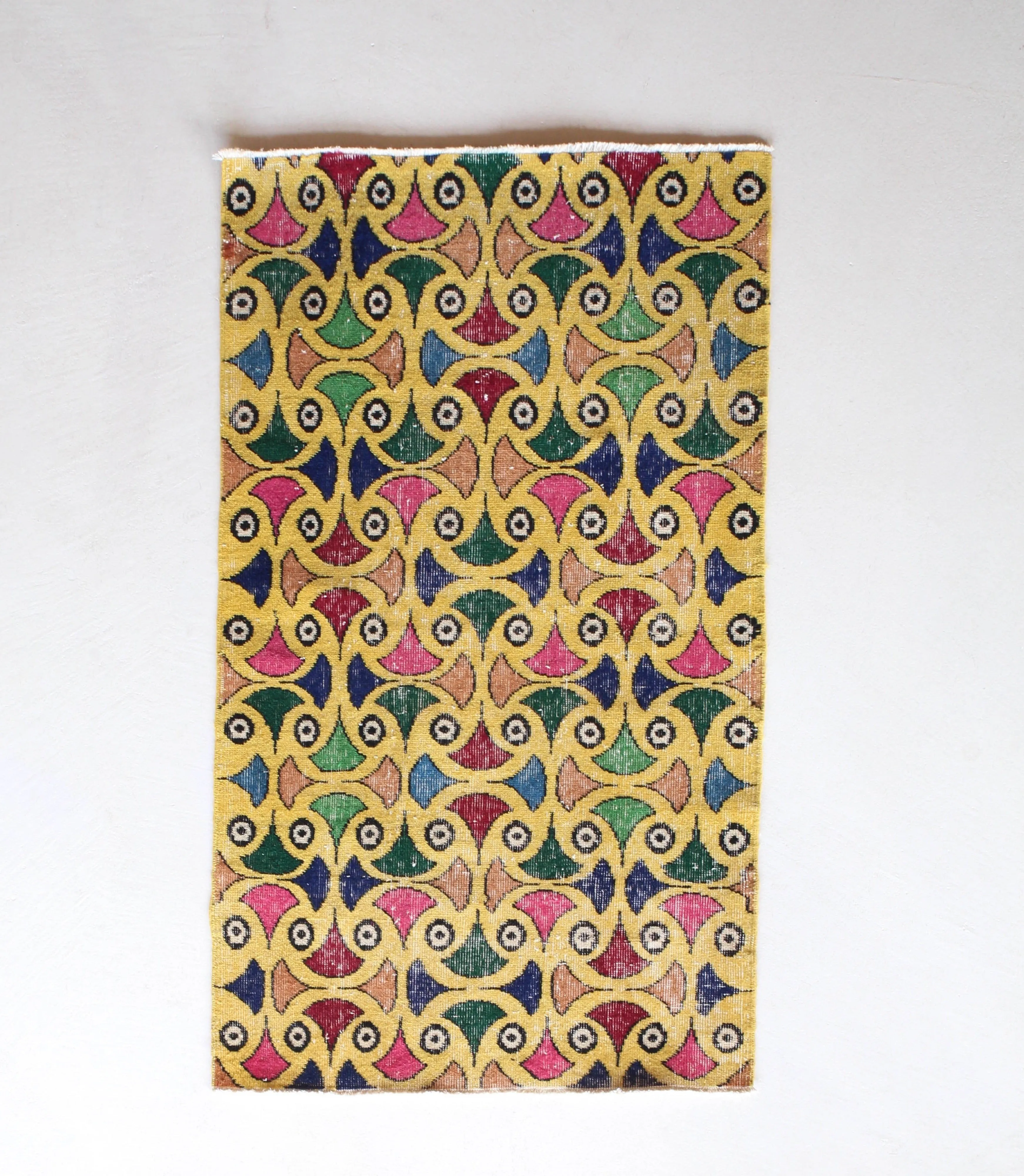 Vintage Turkish Art Deco Runner 2'11"x5'2"