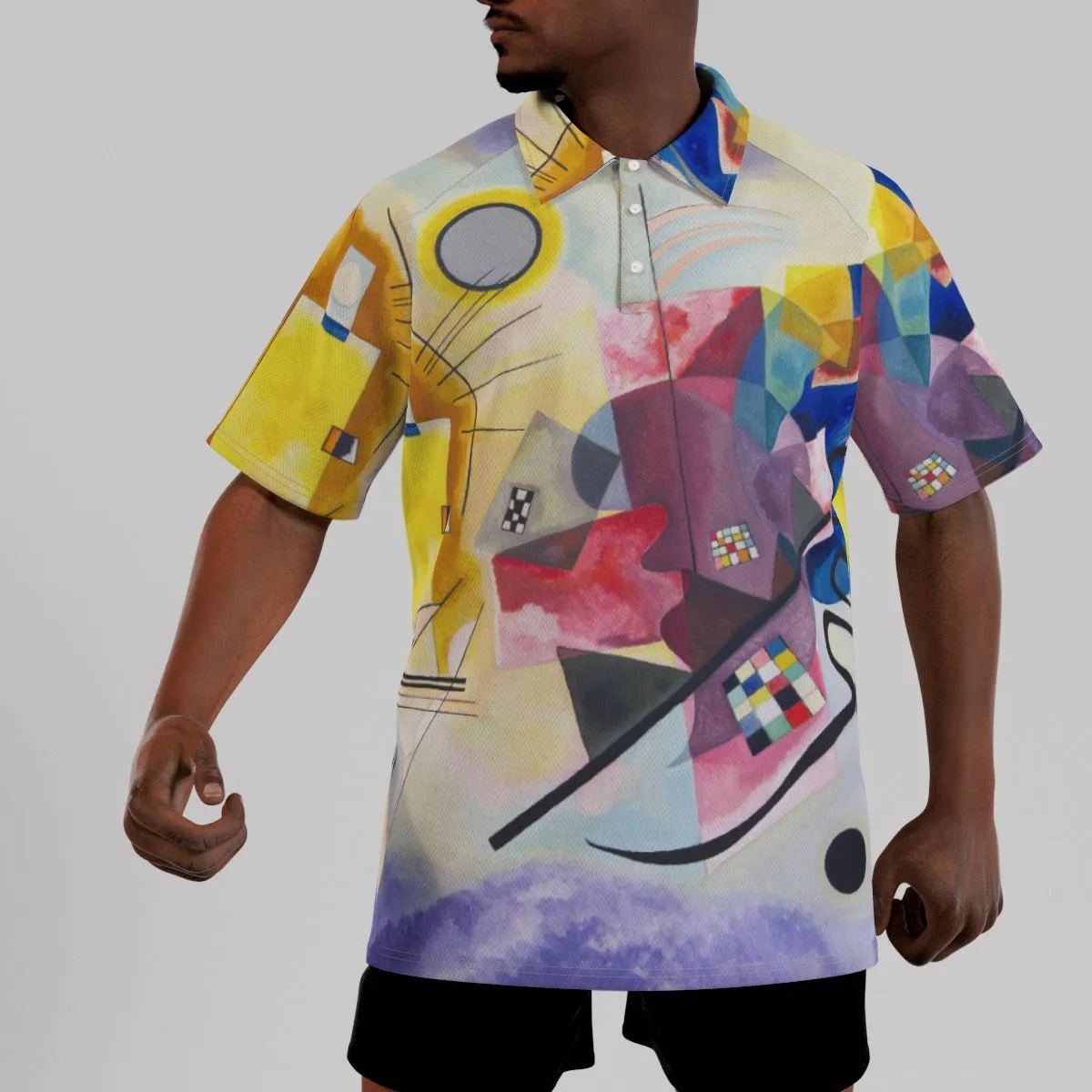 Wassily Kandinsky Yellow-Red-Blue Polo Shirt