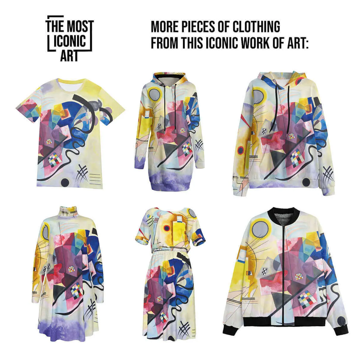 Wassily Kandinsky Yellow-Red-Blue Polo Shirt