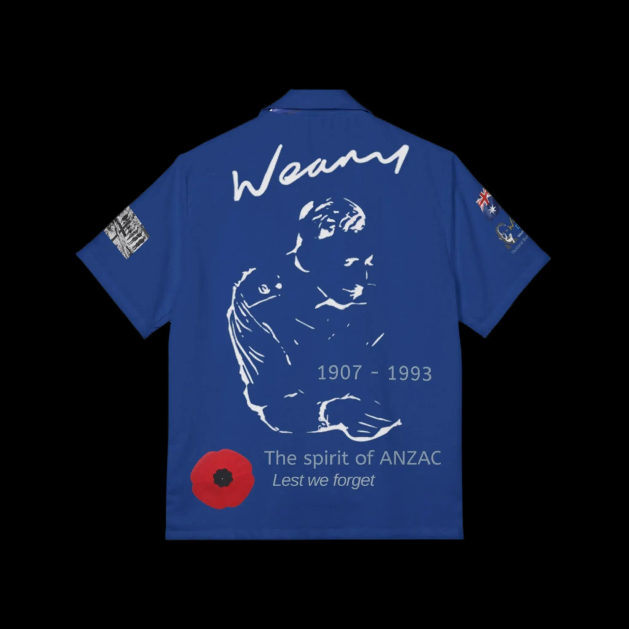Weary’s Legacy: 80 Years On Men's ANZAC Tribute Shirt - Lest We Forget
