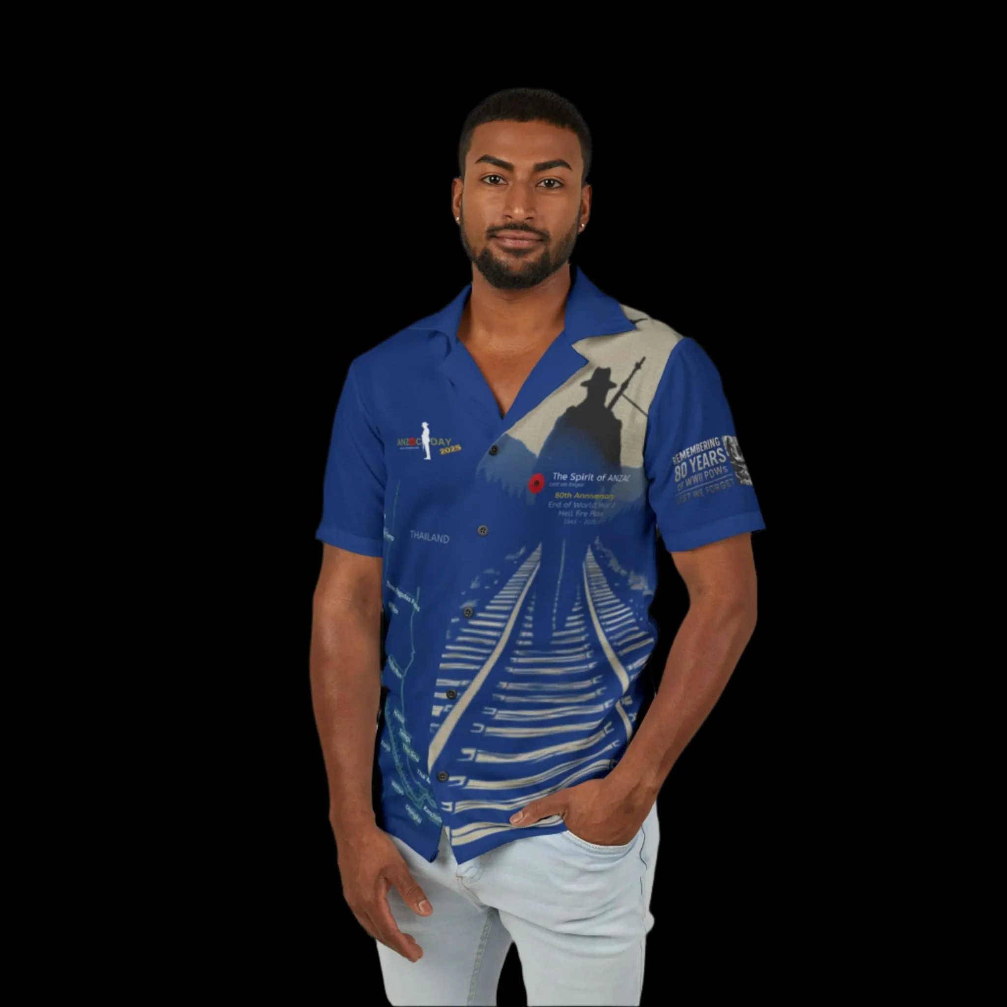 Weary’s Legacy: 80 Years On Men's ANZAC Tribute Shirt - Lest We Forget