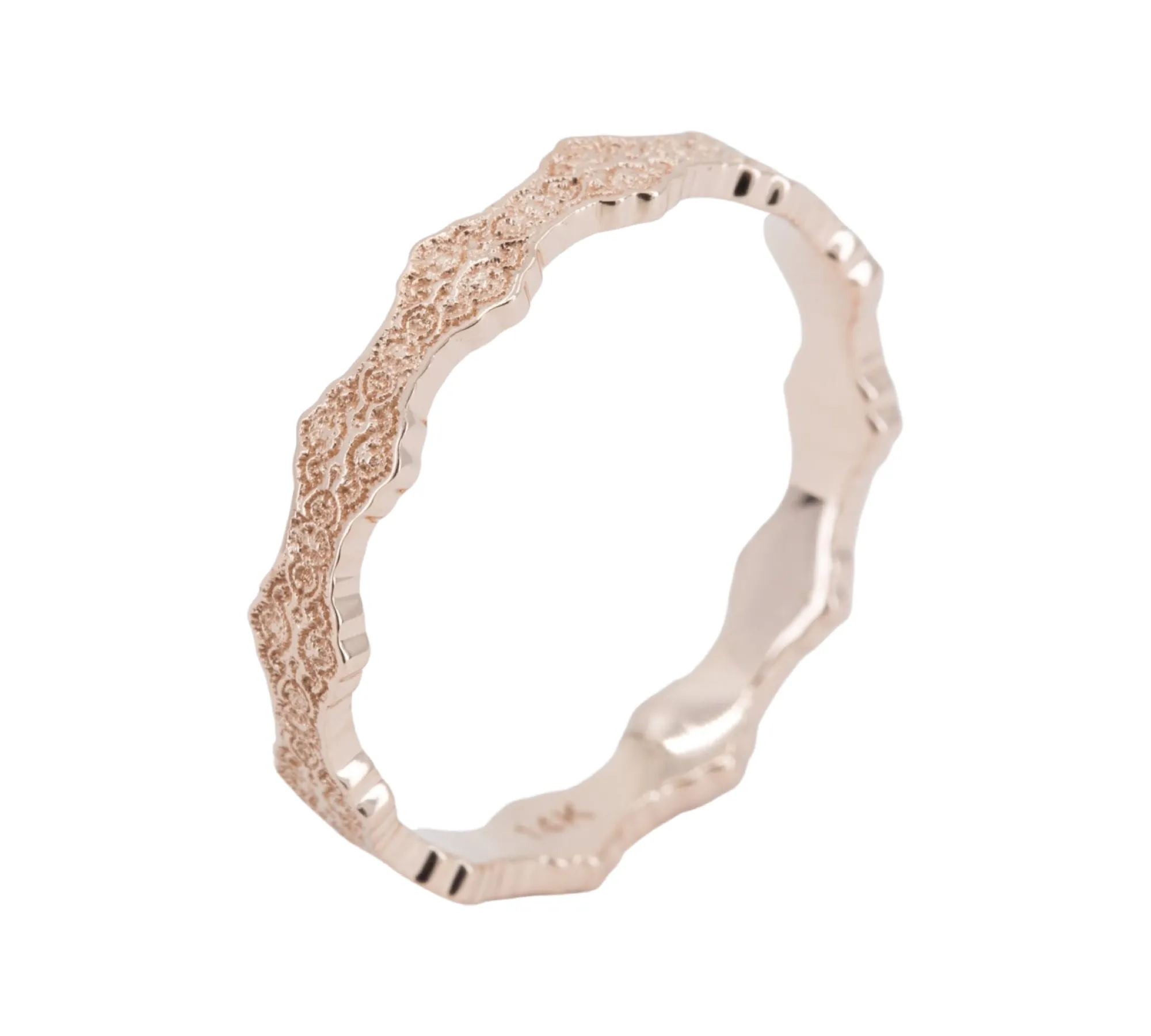 Zora Lace Wedding Ring - Size 8.5
